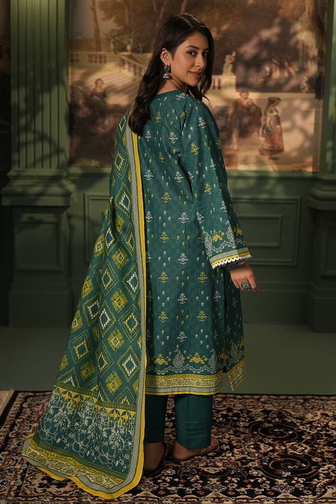 Zellbury | Unstitched 3 Piece Khaddar | Shirt Shalwar Dupatta - 0448 by Maria Faisal - Registered Vendor of : Zellbury Women - type : Essential Unstitched - 100% original wedding dresses