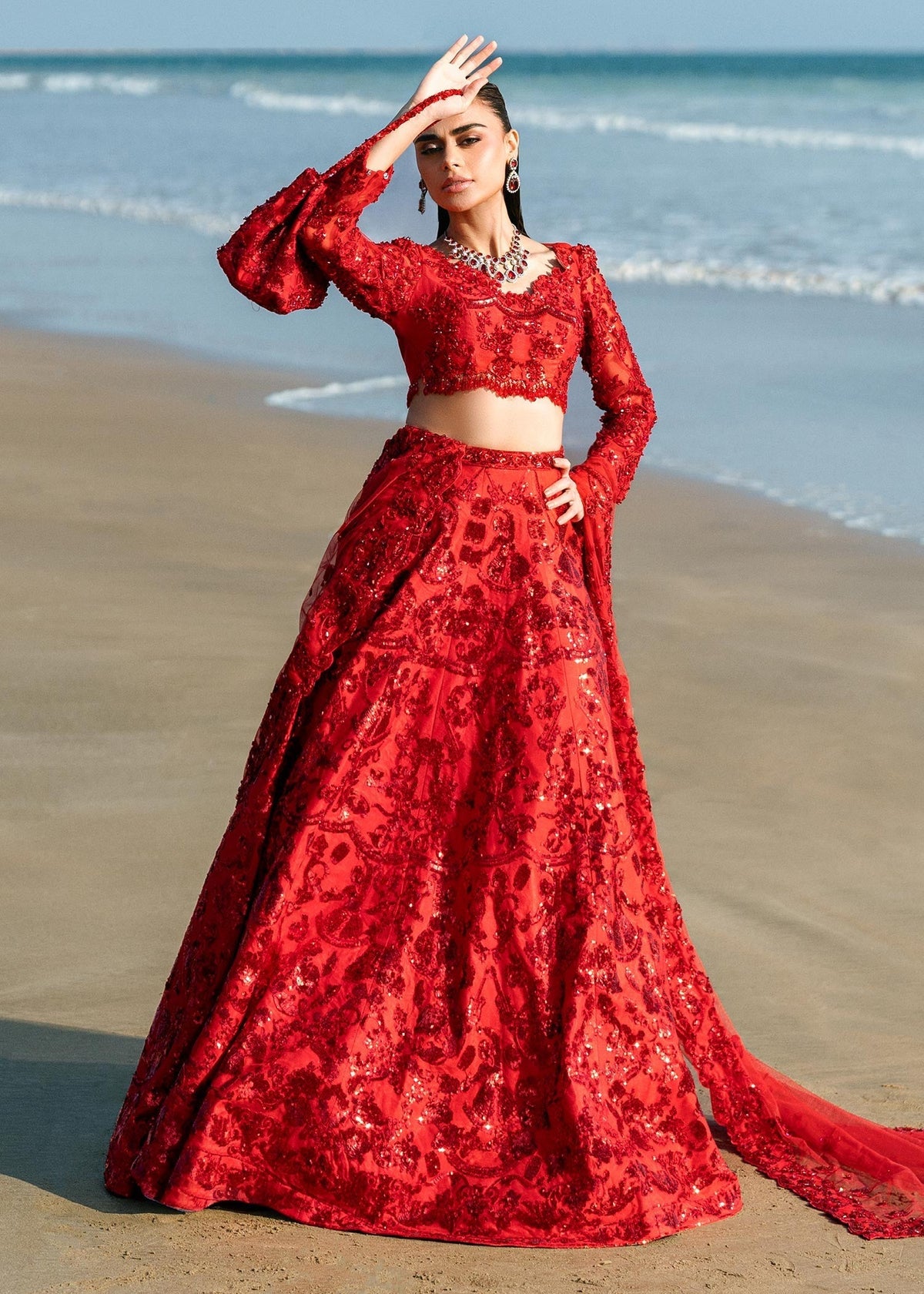 Waqas Shah | Amariage Luxury Formals | Ruby - Ladies Clothes - Maria Faisal