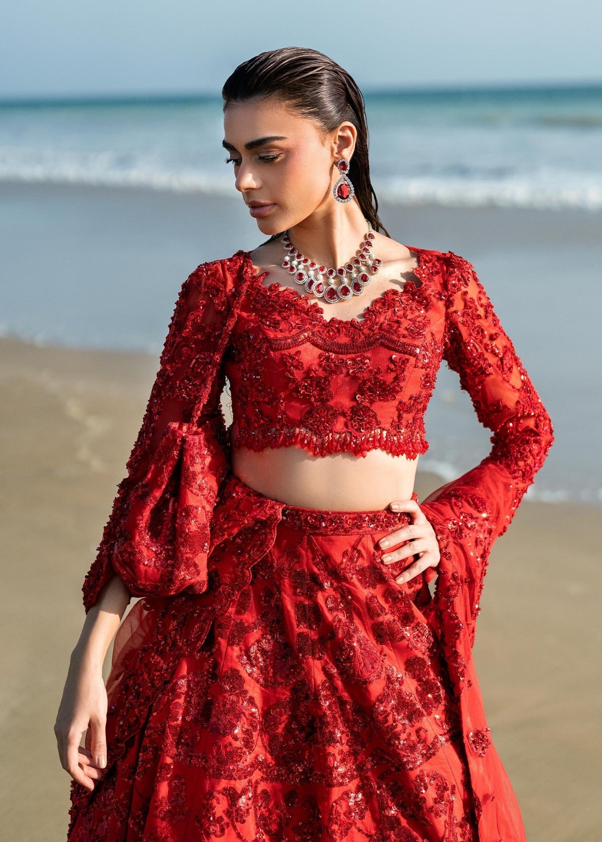 Waqas Shah | Amariage Luxury Formals | Ruby - Ladies Clothes - Maria Faisal