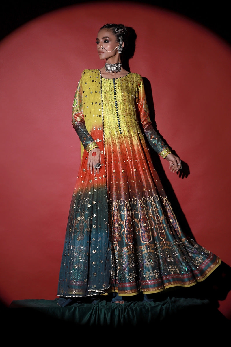 Wardha Saleem | Meeram Festive Formals | Satrangi - Ladies Clothes 