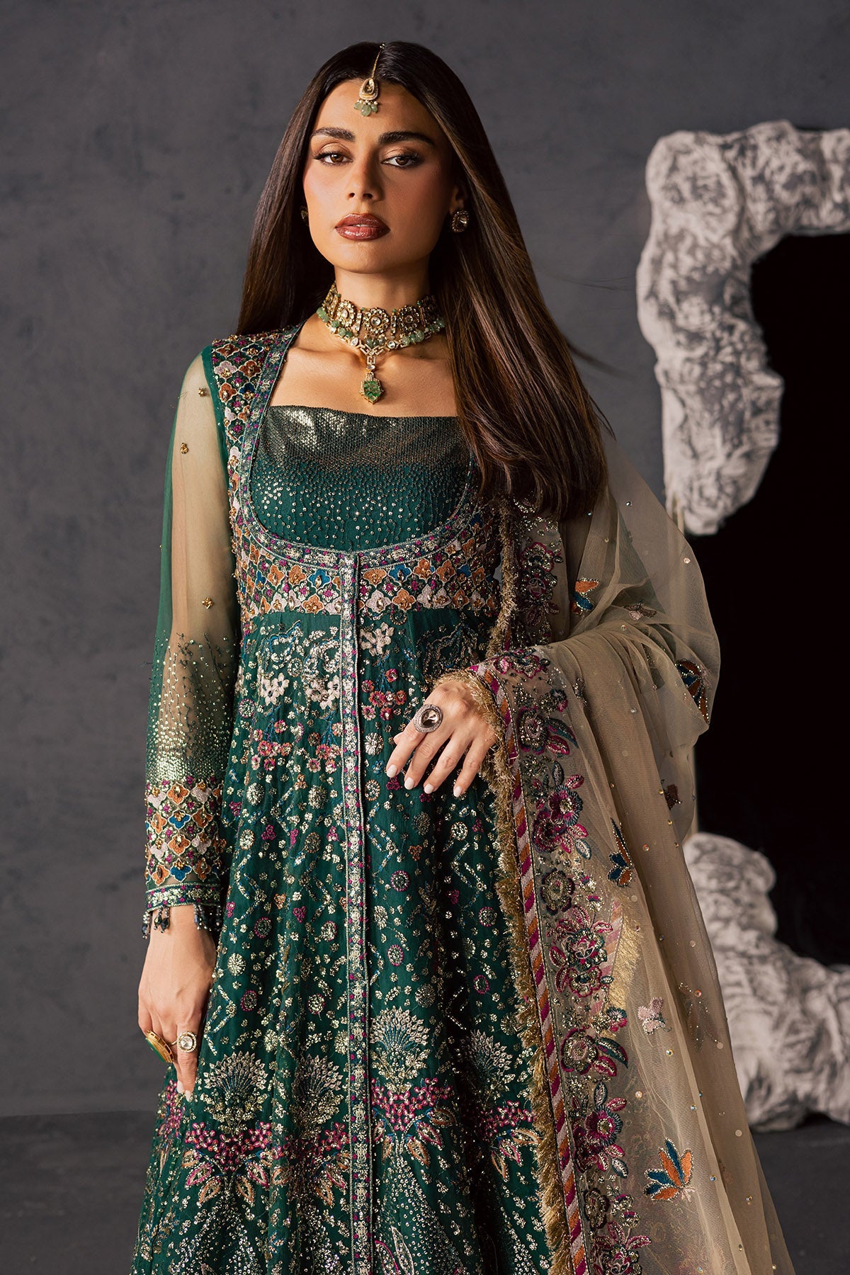 Nureh | Muse Formal | NFM-01 - Formal Dress - available at Maria Faisal in UK and USA.