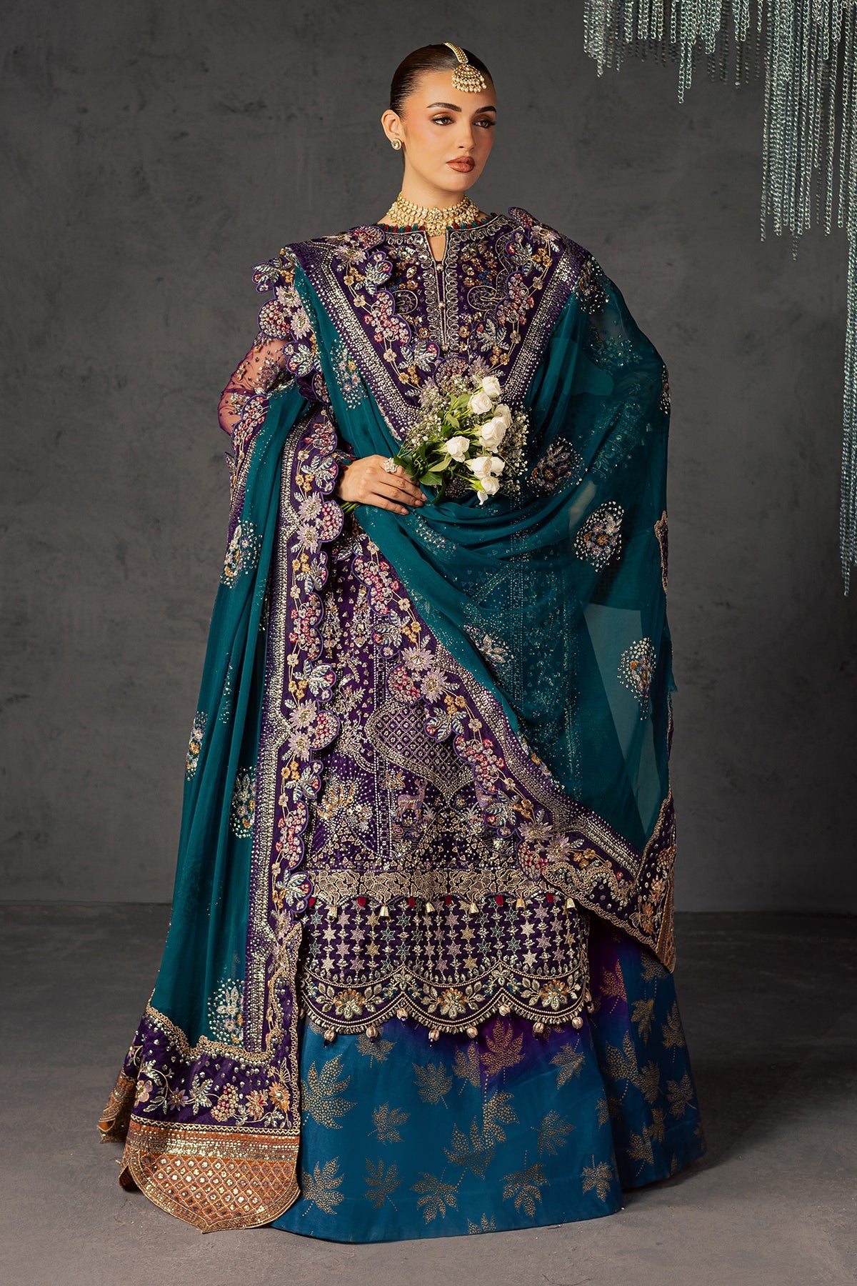 Nureh | Muse Formal | NFM-06 - Formal Dress - available at Maria Faisal in UK and USA.