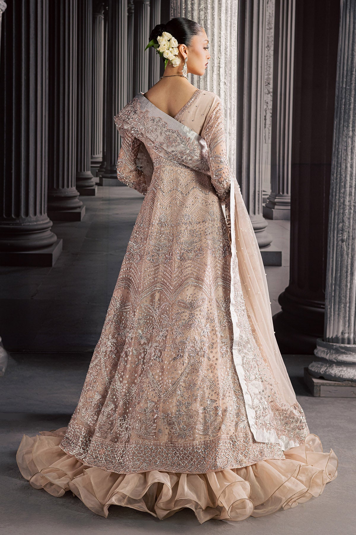 Nureh | Muse Formal | NFM-04 - Formal Dress - available at Maria Faisal in UK and USA.