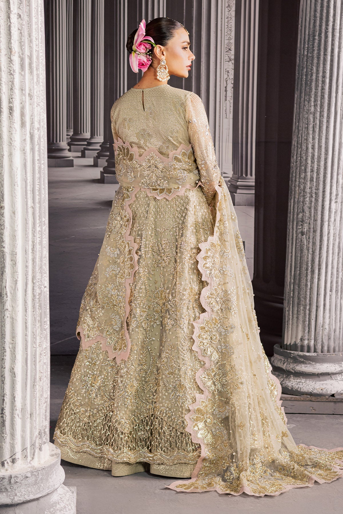 Nureh | Muse Formal | NFM-03 - Formal Dress - available at Maria Faisal in UK and USA.
