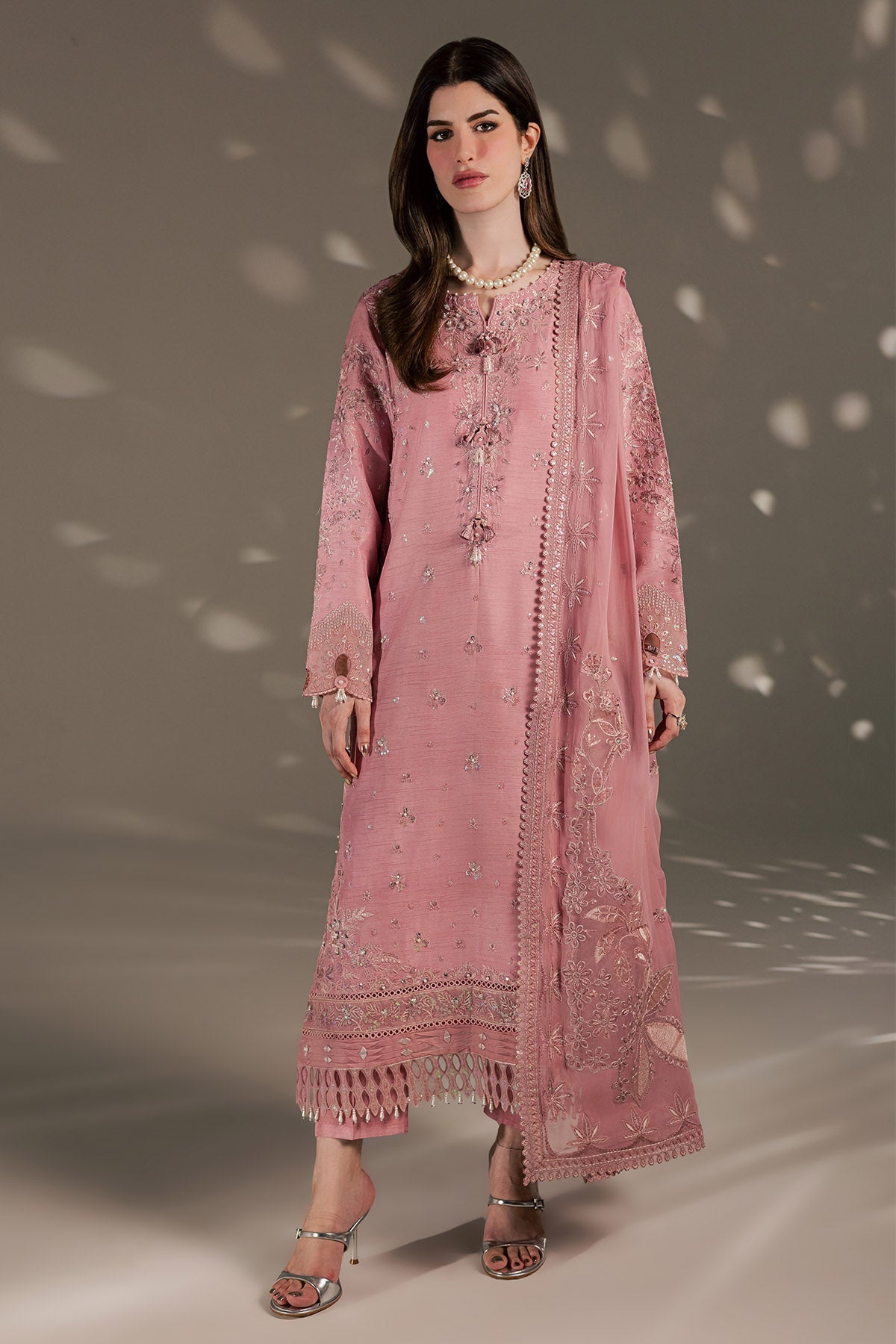 Nureh | The Silk 26 | S-35 - Luxury Dress - available at Maria Faisal in UK and USA.