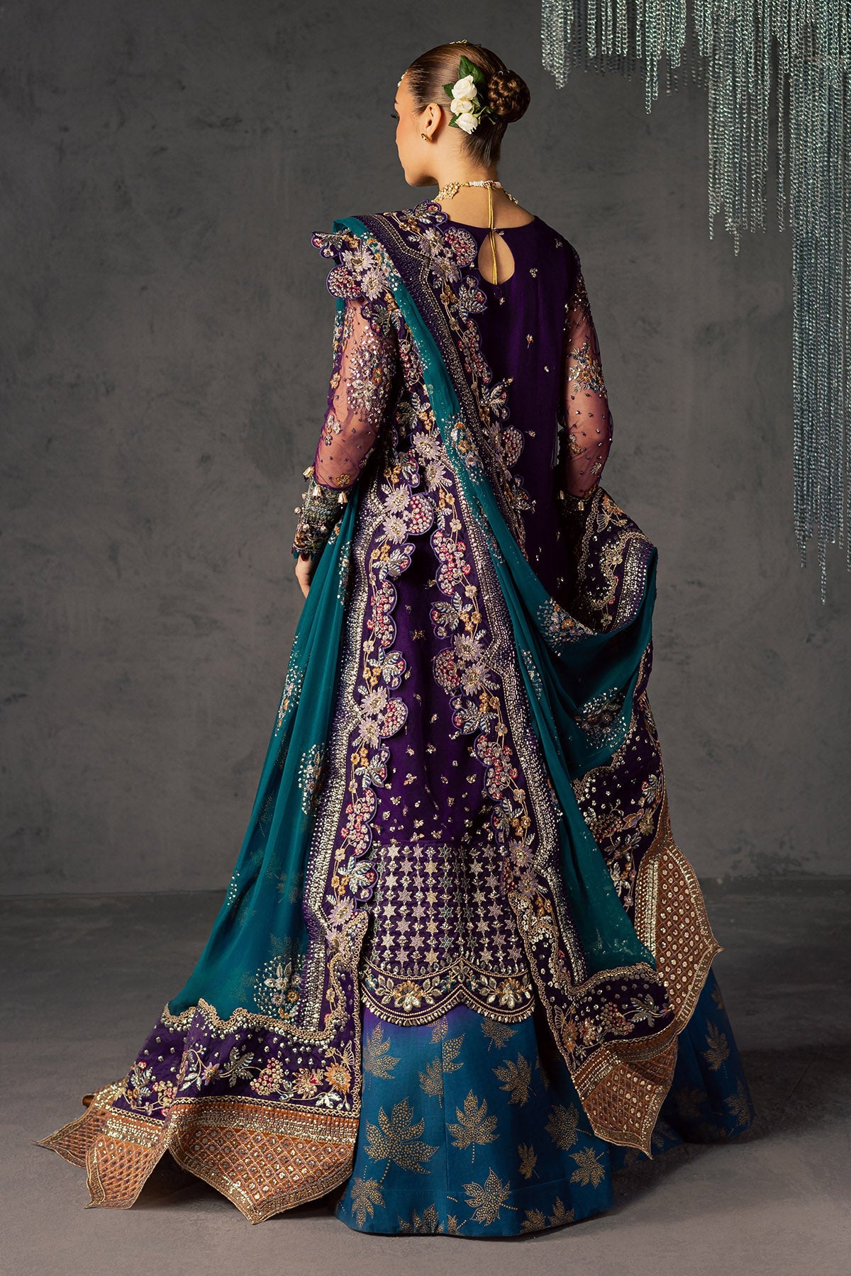Nureh | Muse Formal | NFM-06 - Formal Dress - available at Maria Faisal in UK and USA.