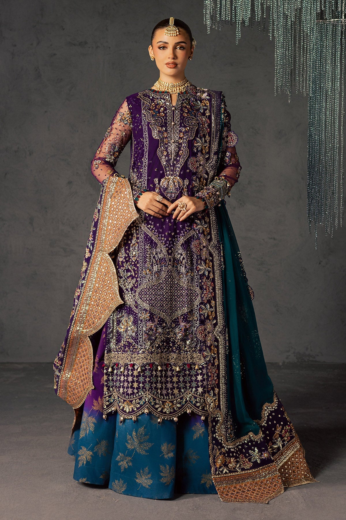 Nureh | Muse Formal | NFM-06 - Formal Dress - available at Maria Faisal in UK and USA.