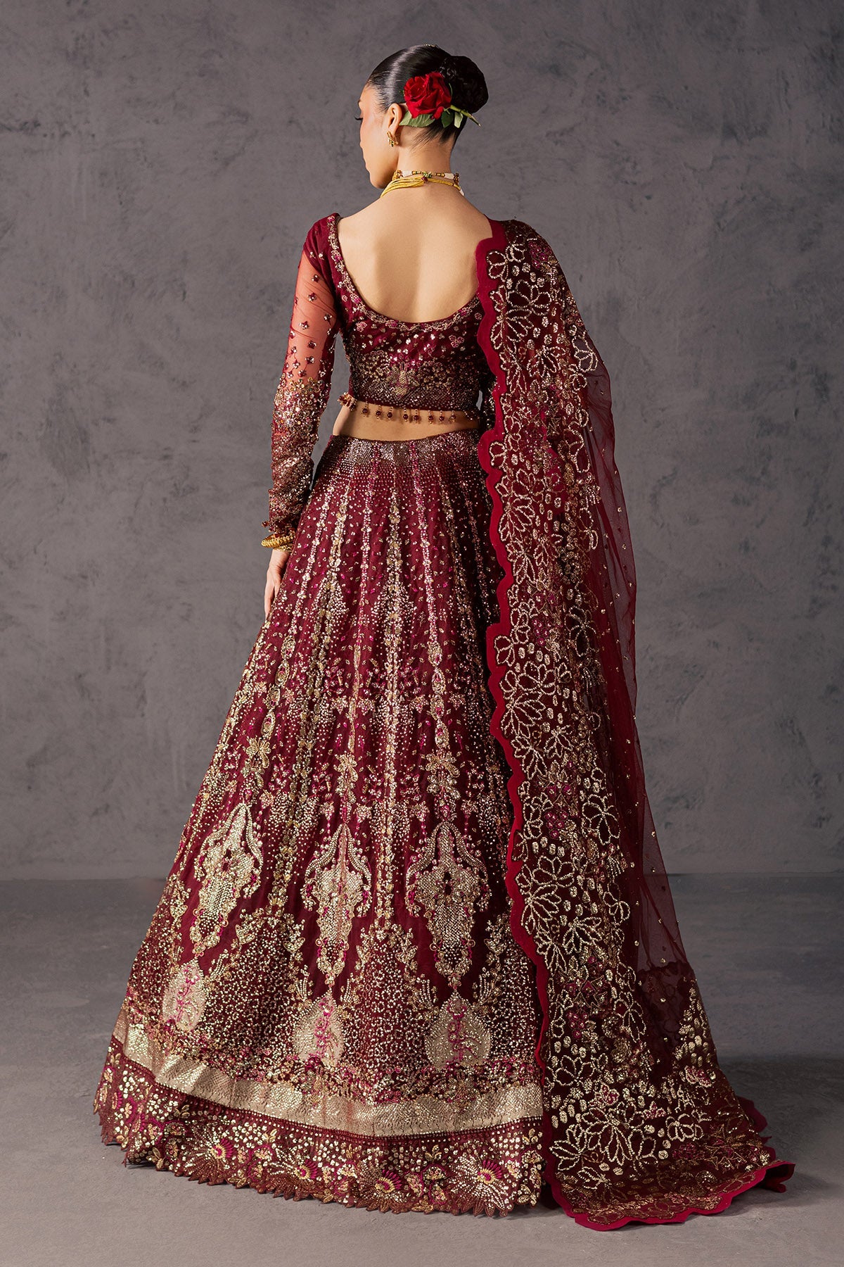 Nureh | Muse Formal | NFM-02 - Formal Dress - available at Maria Faisal in UK and USA.