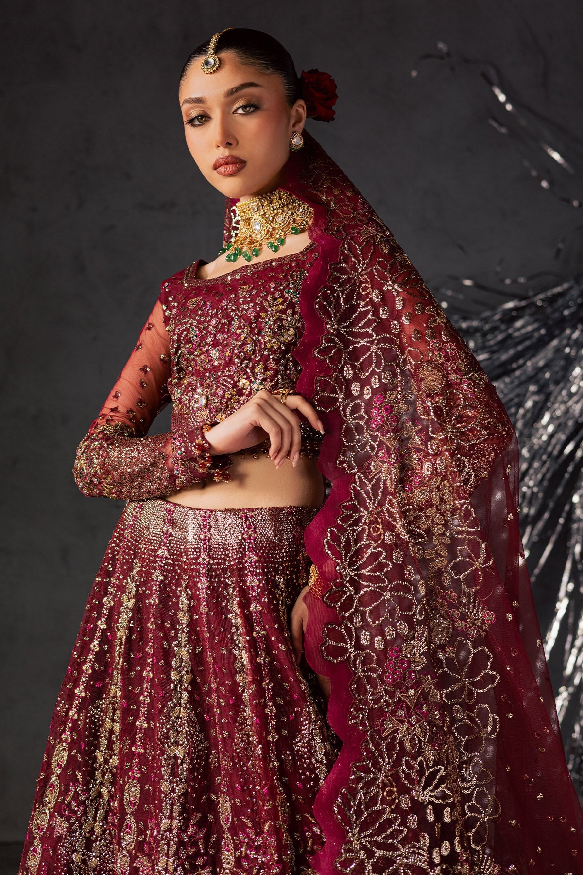 Nureh | Muse Formal | NFM-02 - Formal Dress - available at Maria Faisal in UK and USA.