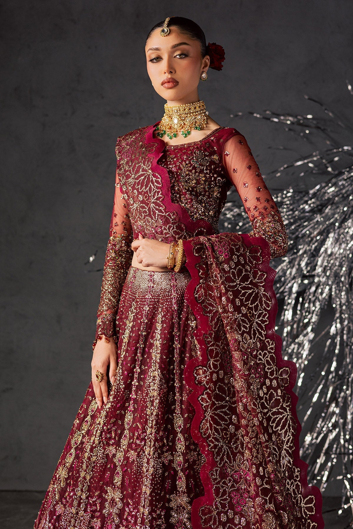 Nureh | Muse Formal | NFM-02 - Formal Dress - available at Maria Faisal in UK and USA.