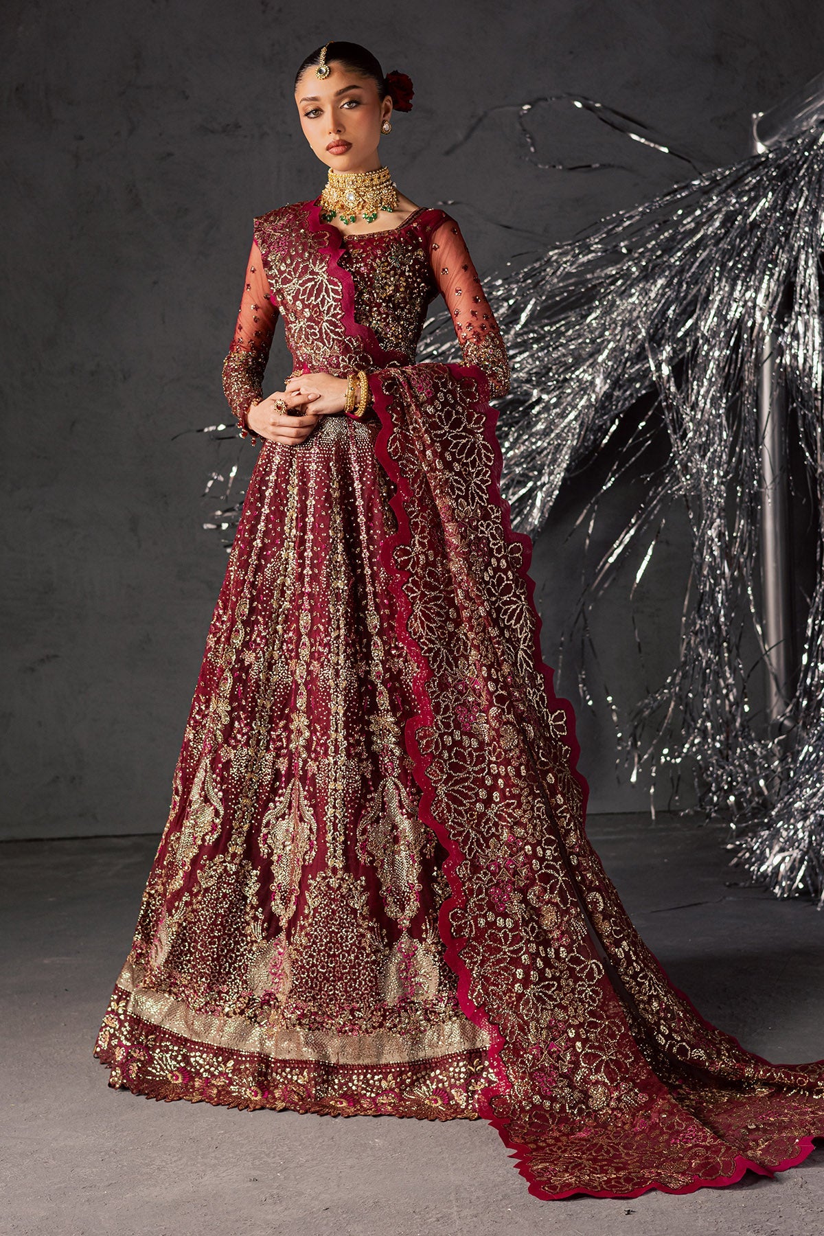 Nureh | Muse Formal | NFM-02 - Formal Dress - available at Maria Faisal in UK and USA.