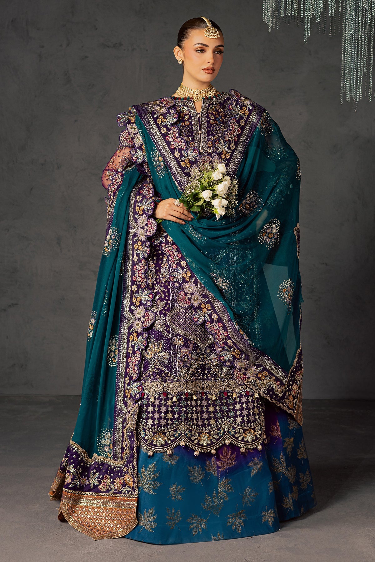 Nureh | Muse Formal | NFM-06 - Formal Dress - available at Maria Faisal in UK and USA.