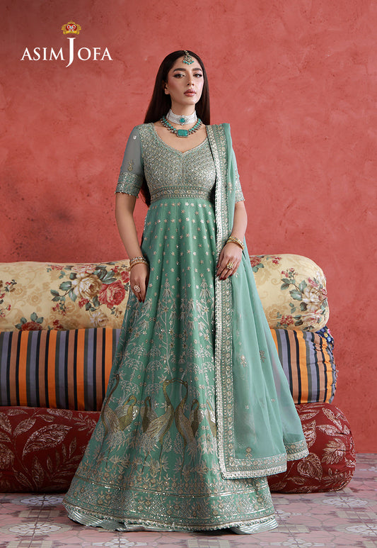 Asim Jofa | Wedding Festive Collection | AJULN-04 - Wedding Dress - available at Maria Faisal in UK and USA.