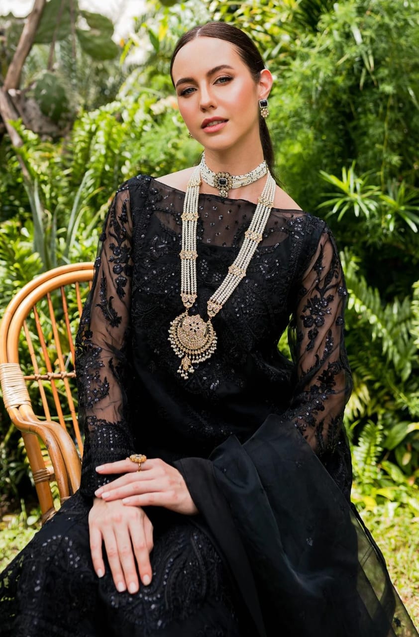 Maryum N Maria | Sorina Luxury Chiffon 23 | Raven (MW23-507)