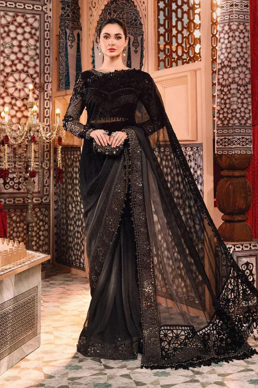 Maria B | Mbroidered Collection | BD-2504 - Designer Dress with Intricate embroidery and embellishments. Shop elegent wedding dress at Maria Faisal.