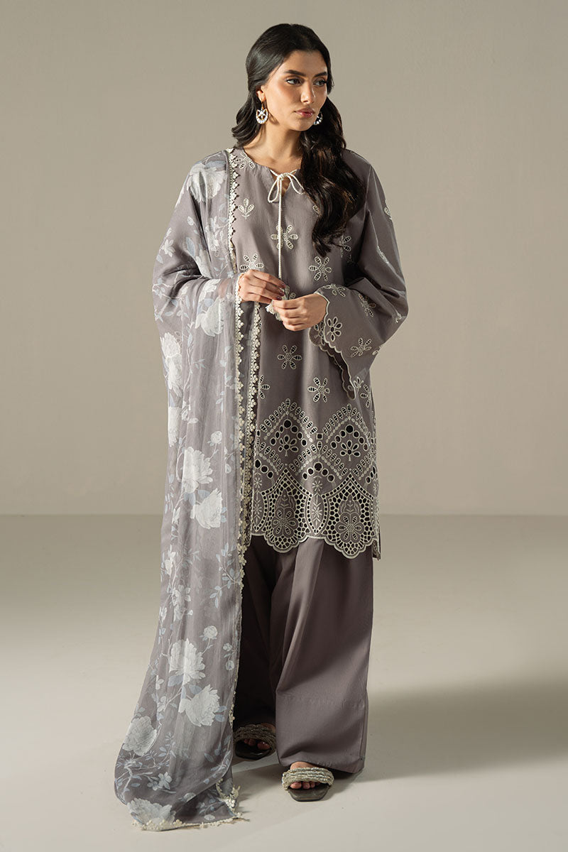 Cross Stitch | Chikankari Lawn 25 | WHISPER ASH - Ladies Clothes 