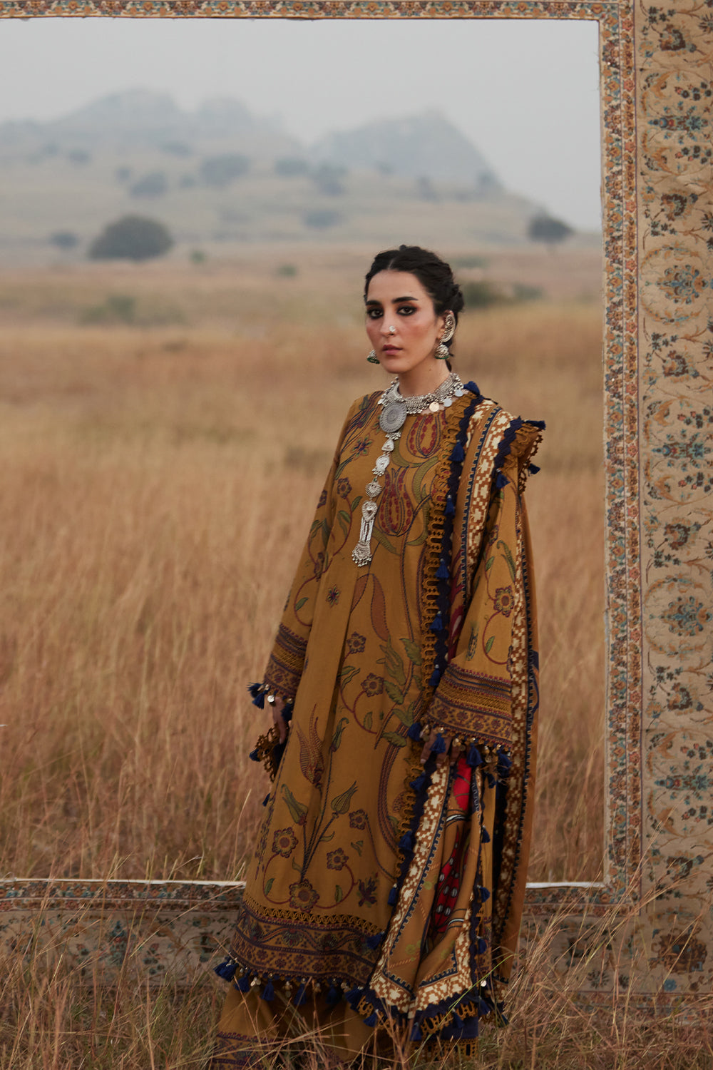 LALEH-SRW25-07 – authentic Pakistani dress from the Winter Khaddar 25 collection for women in the UK