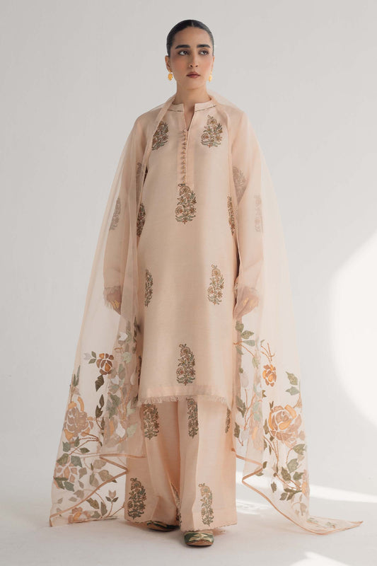 Zara Shahjahan | Handcrafted Suits | ZHC-049 - Ladies Clothes - Maria Faisal