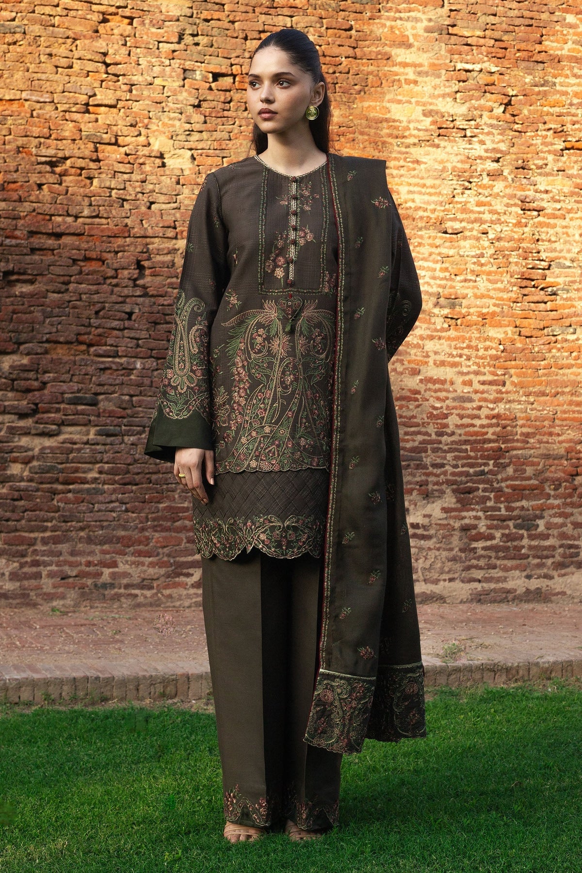 Zara Shahjahan | Winter 24 |  ZOHREH-D5 - Designer Dress with Intricate embroidery and embellishments. Shop elegent wedding dress at Maria Faisal.