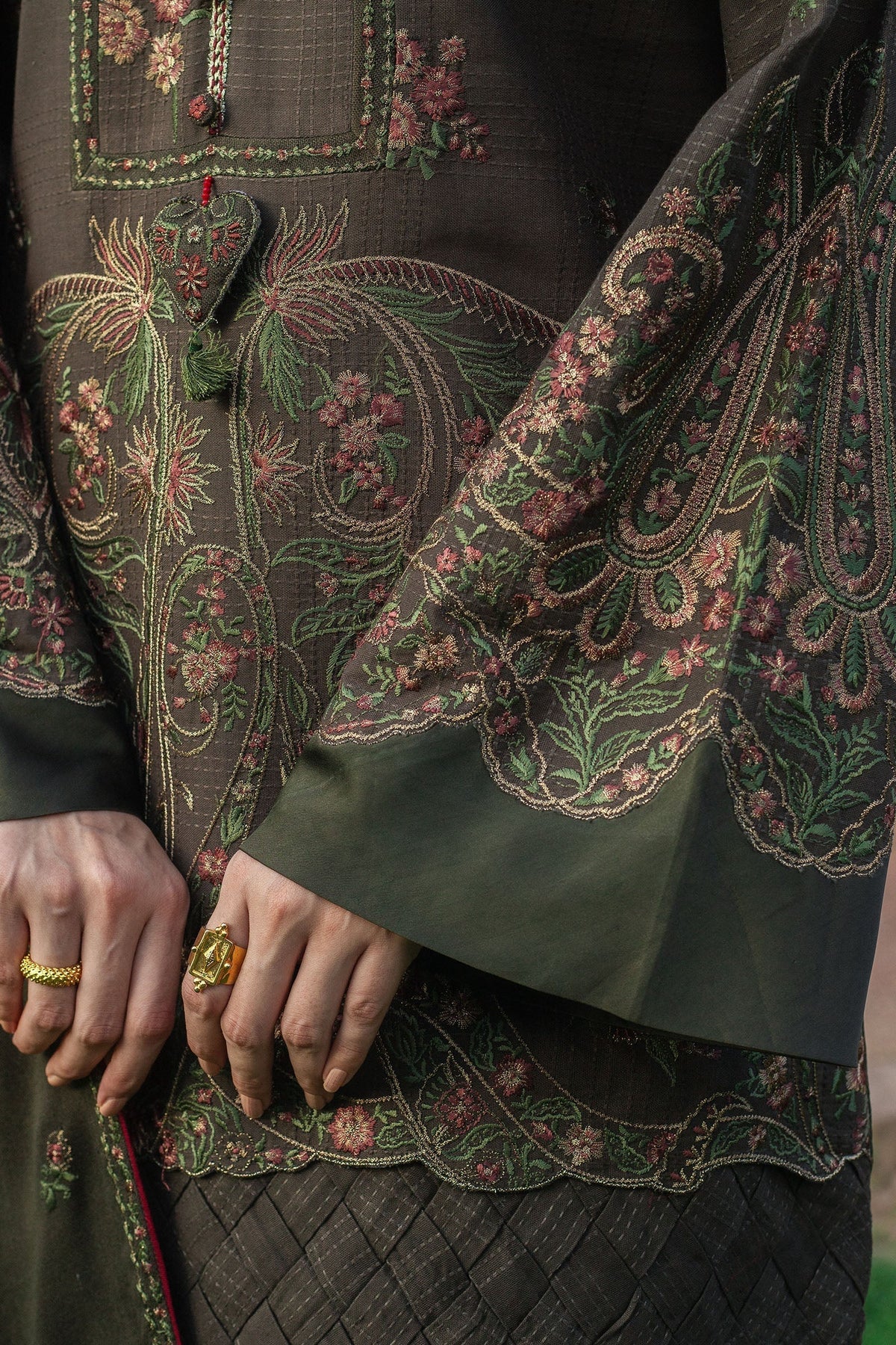 Zara Shahjahan | Winter 24 |  ZOHREH-D5 - Designer Dress with Intricate embroidery and embellishments. Shop elegent wedding dress at Maria Faisal.