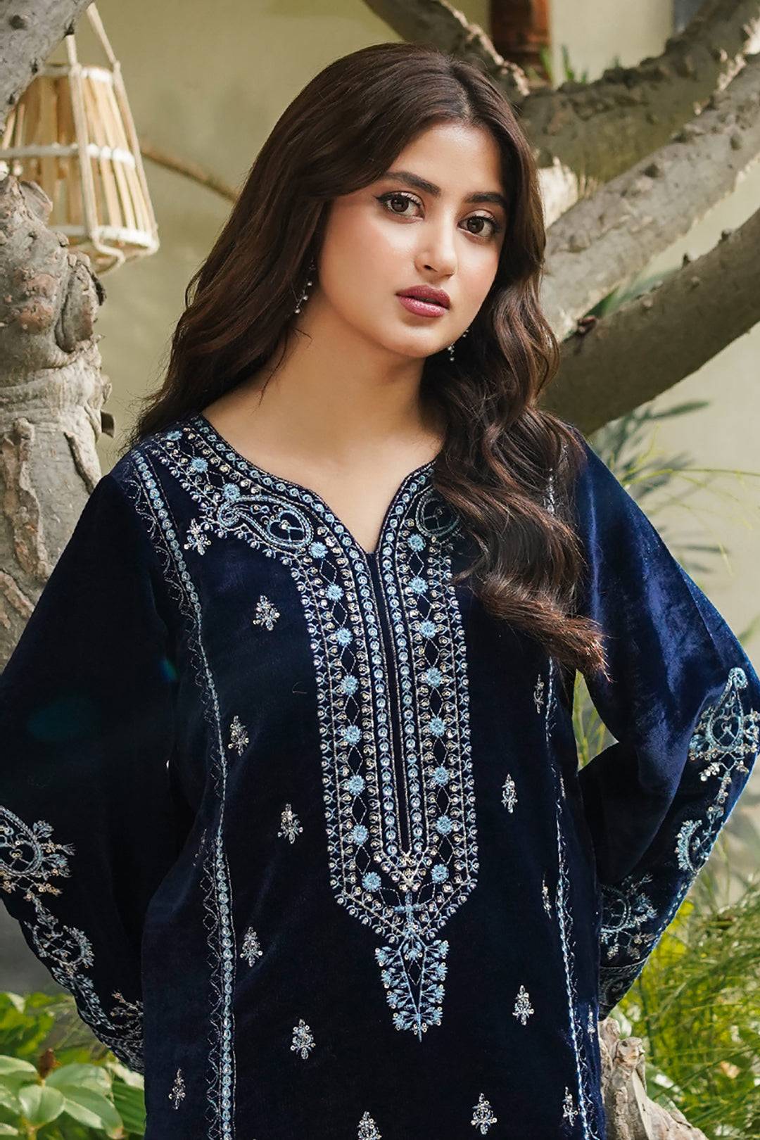 Zellbury | Winter Pret | Embroidered Kurta Trouser - 3276 by Maria Faisal - Registered Vendor of : Zellbury Women - type : Luxury Pret - 100% original wedding dresses