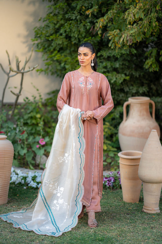 Wahaj M Khan | Pari Collection | Mocha Sheesha Pari Outfit - Ladies Clothes - Maria Faisal