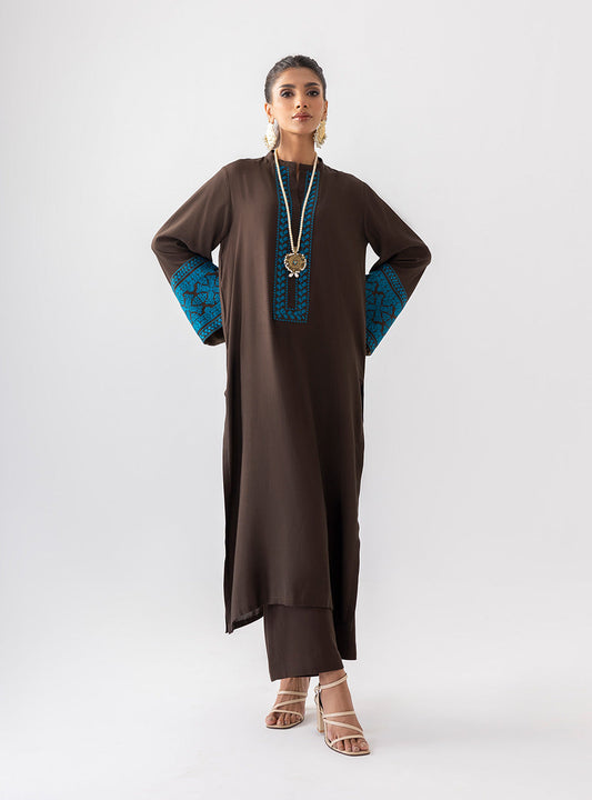 Zainab Chottani | Aara Casual Pret | Dark Chrome - Ladies Clothes 