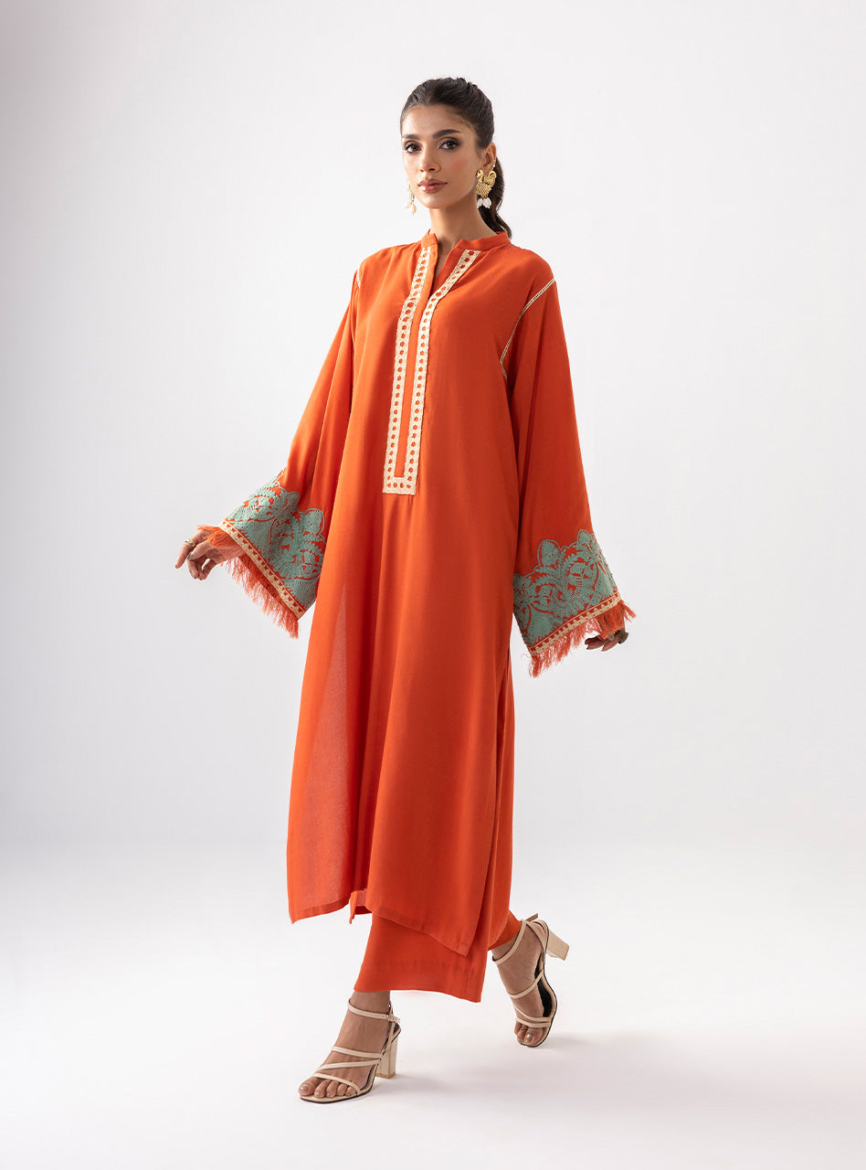 Zainab Chottani | Aara Casual Pret | Pumpkin Opal - Ladies Clothes 
