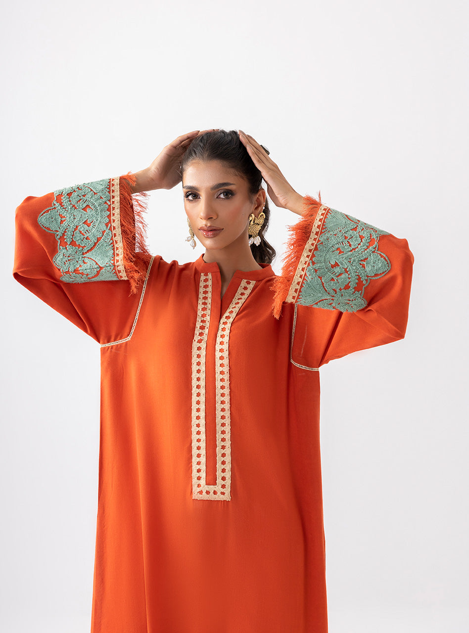 Zainab Chottani | Aara Casual Pret | Pumpkin Opal - Ladies Clothes 
