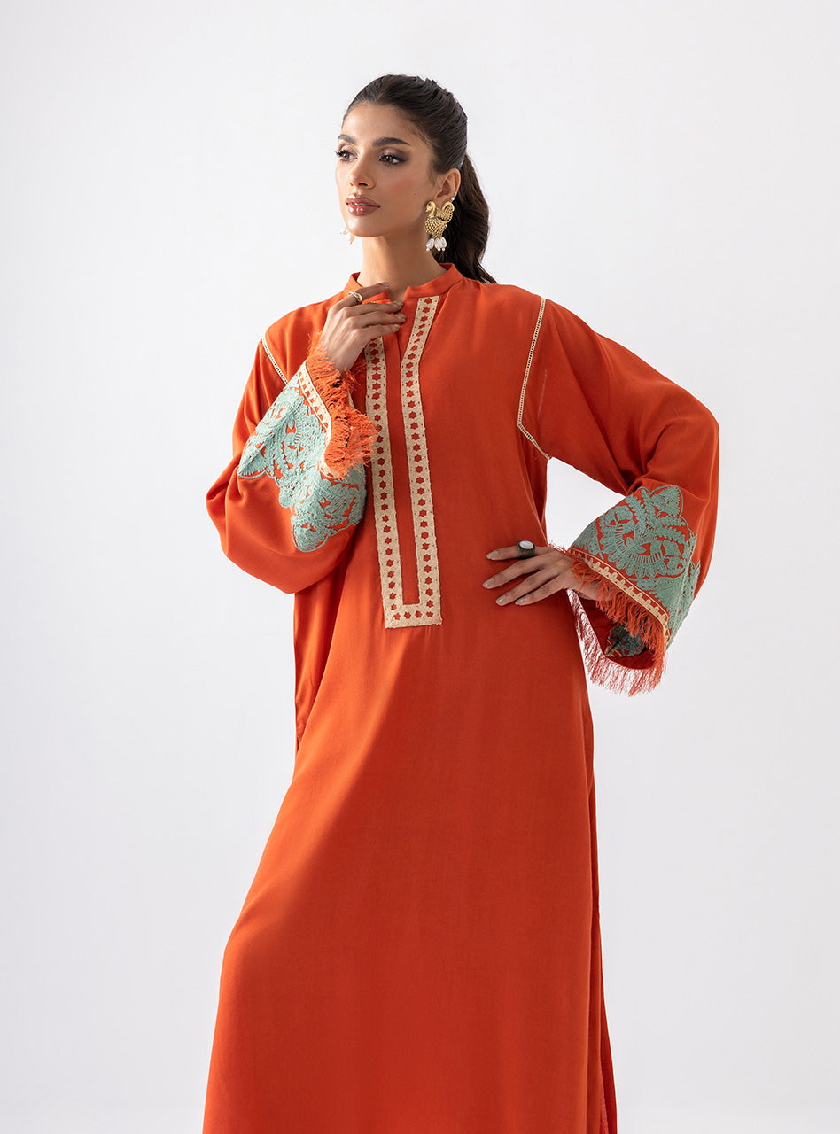 Zainab Chottani | Aara Casual Pret | Pumpkin Opal - Ladies Clothes 