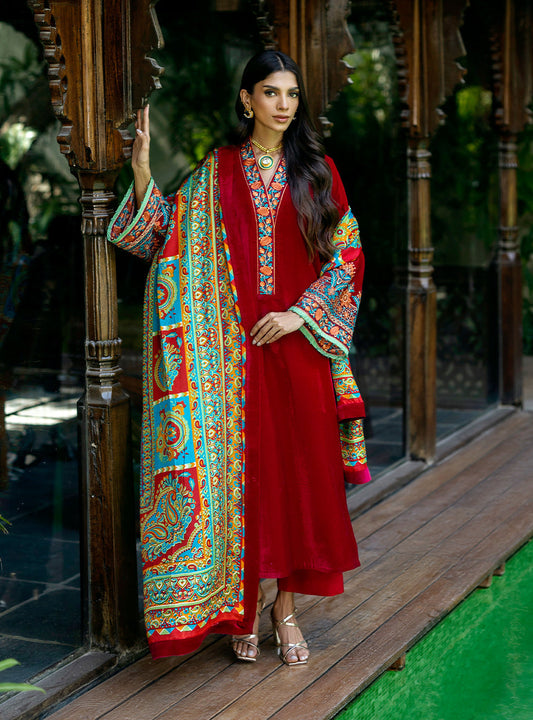 Zainab Chottani | Makhmal Luxe Pret | Shehla - Ladies Clothes - Maria Faisal
