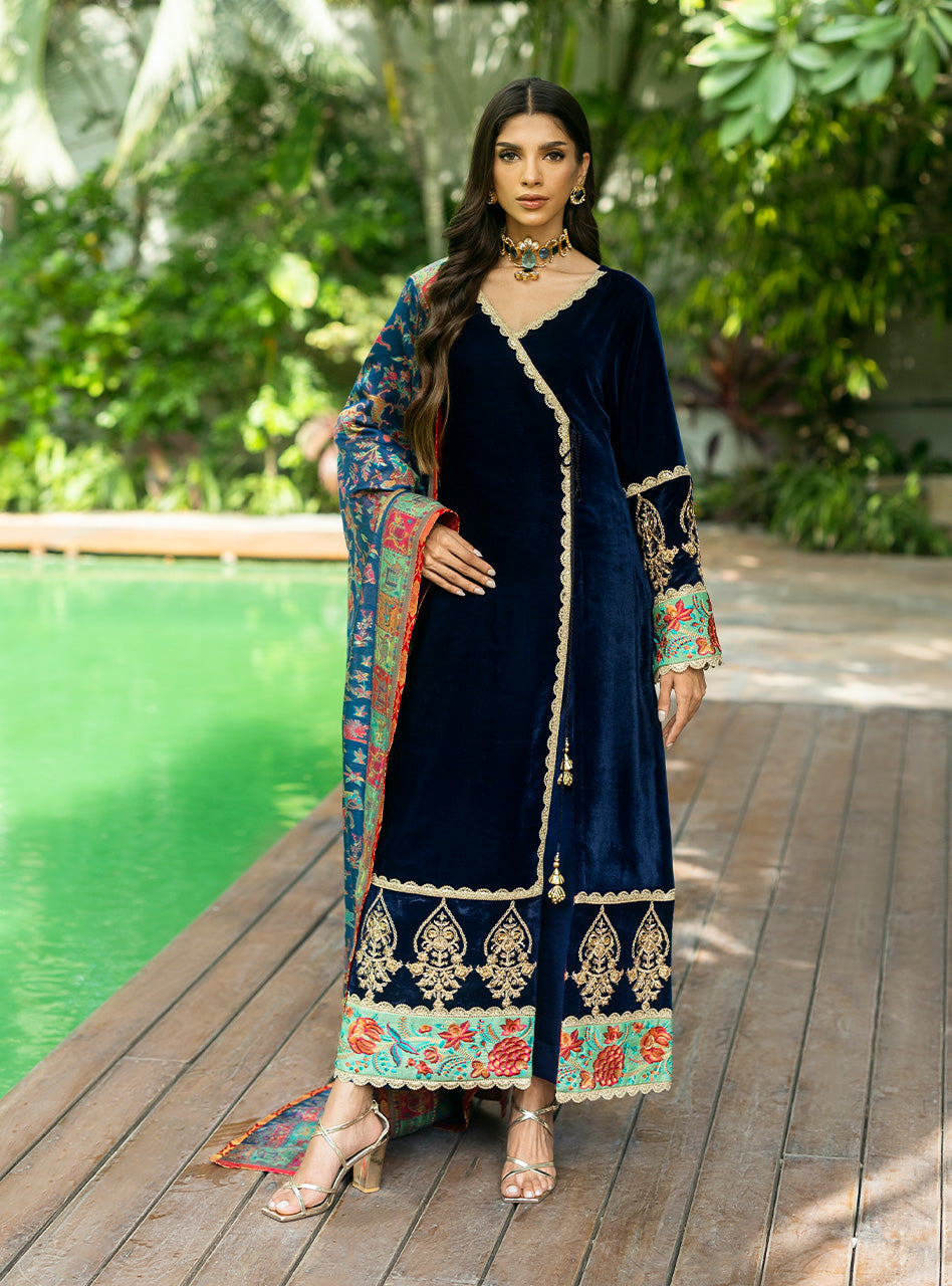 Zainab Chottani | Makhmal Luxe Pret | Farrin - Ladies Clothes - Maria Faisal
