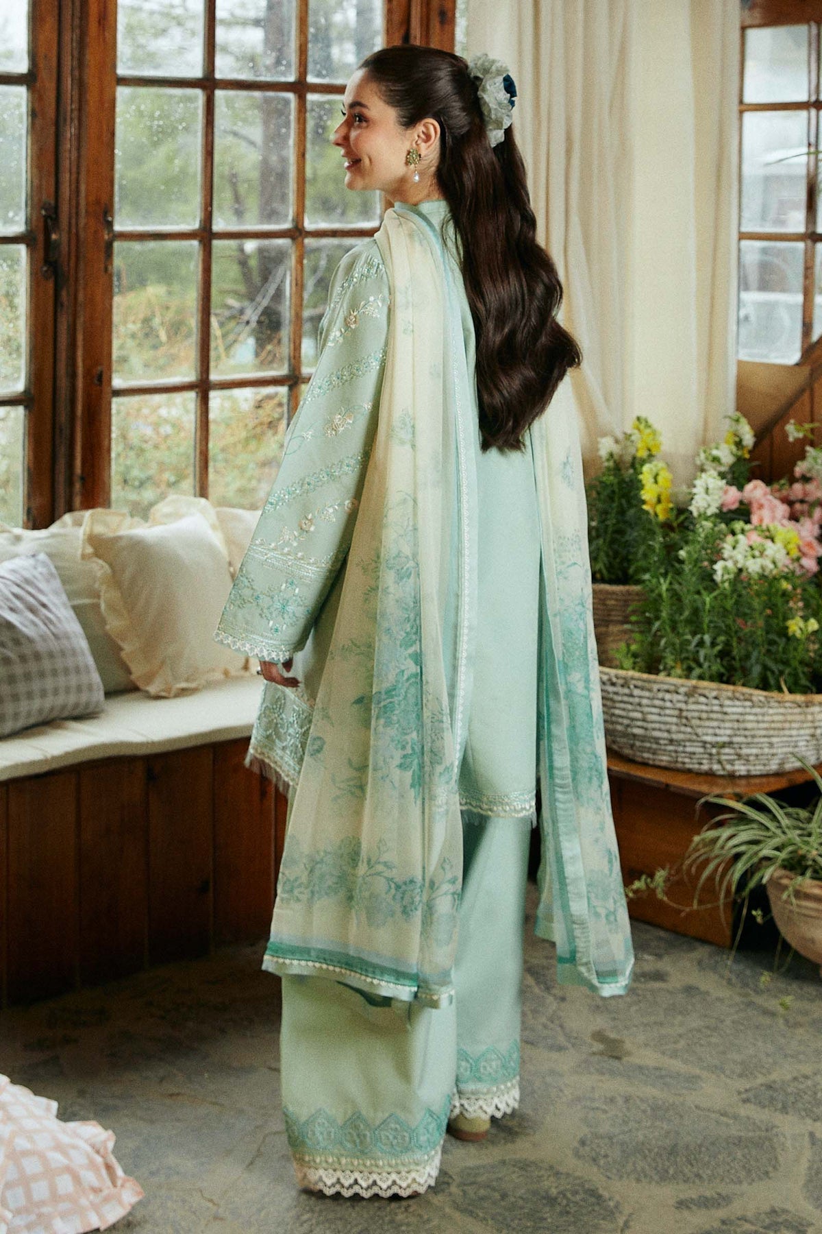 Zara Shahjahan | Coco Lawn Vol 2 | AYRA-6B - Designer Dress with Intricate embroidery and embellishments. Shop elegent wedding dress at Maria Faisal.