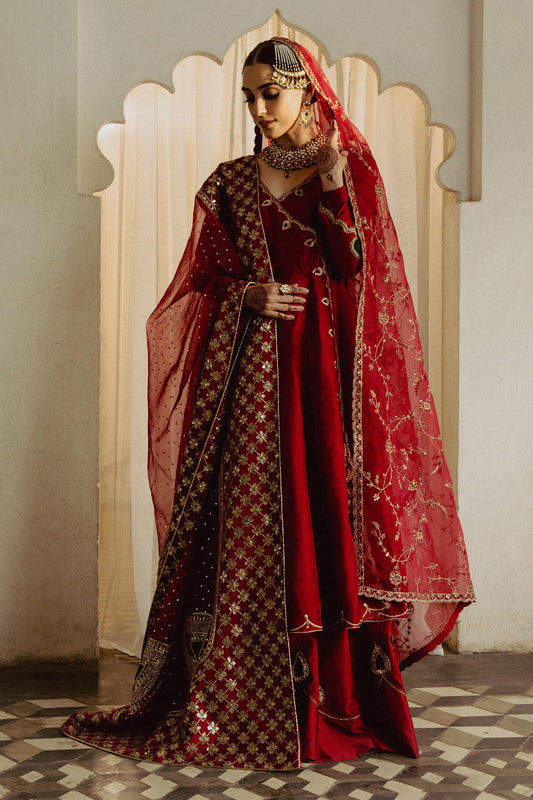 Zara Shahjahan | Bridal 2024 | CHAMPA - Designer Dress with Intricate embroidery and embellishments. Shop elegent wedding dress at Maria Faisal.