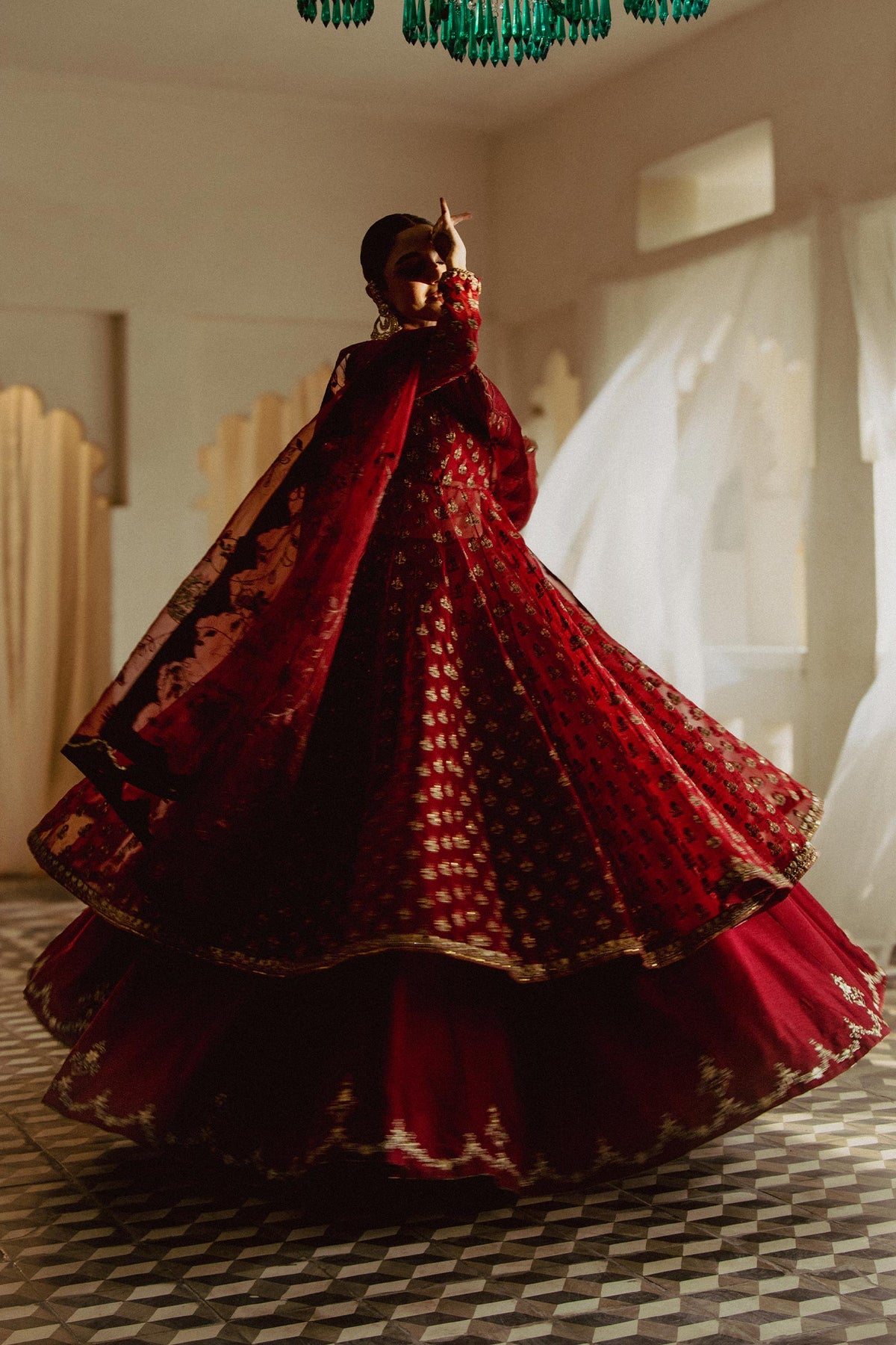 Zara Shahjahan | Bridal 2024 | GUL-MOHAR - Designer Dress with Intricate embroidery and embellishments. Shop elegent wedding dress at Maria Faisal.