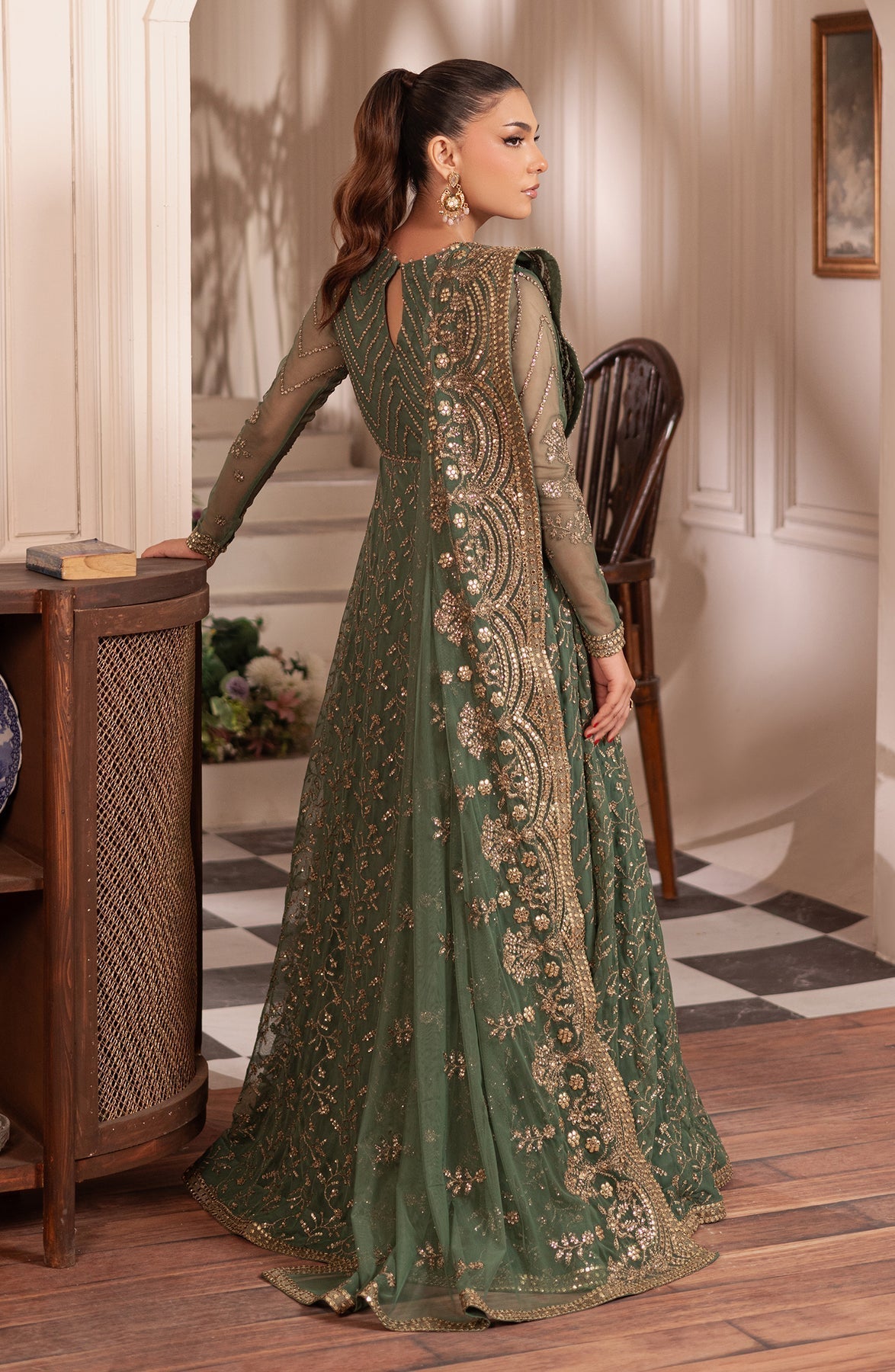 Zarif | Inayat Wedding Formals |  ZRI 04 SHABAB - Designer Dress with Intricate embroidery and embellishments. Shop elegent wedding dress at Maria Faisal.