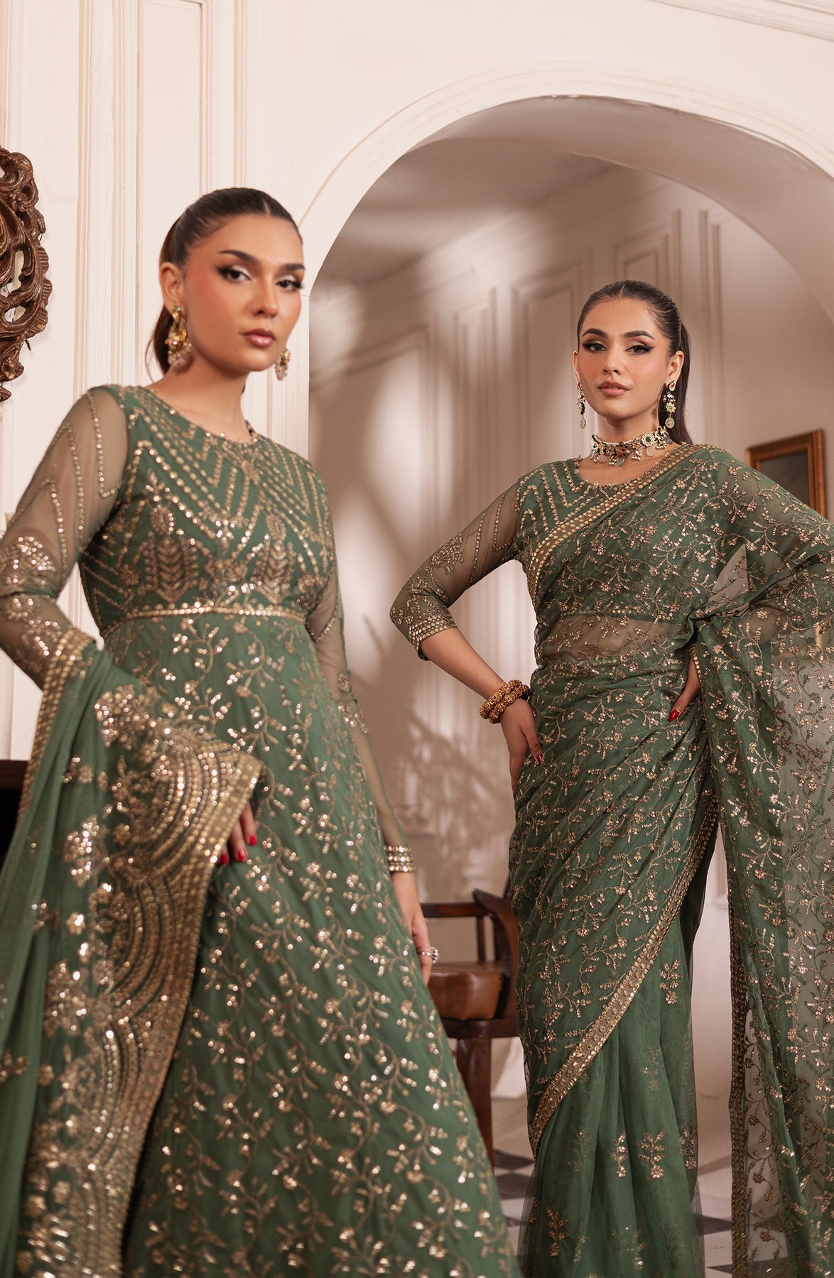 Zarif | Inayat Wedding Formals |  ZRI 04 SHABAB - Designer Dress with Intricate embroidery and embellishments. Shop elegent wedding dress at Maria Faisal.