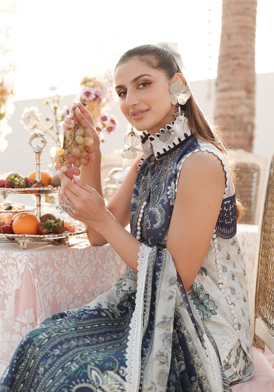 Zarqash | Luxe Lawn 24 | ZQ 10 - Ladies Clothes - Maria Faisal