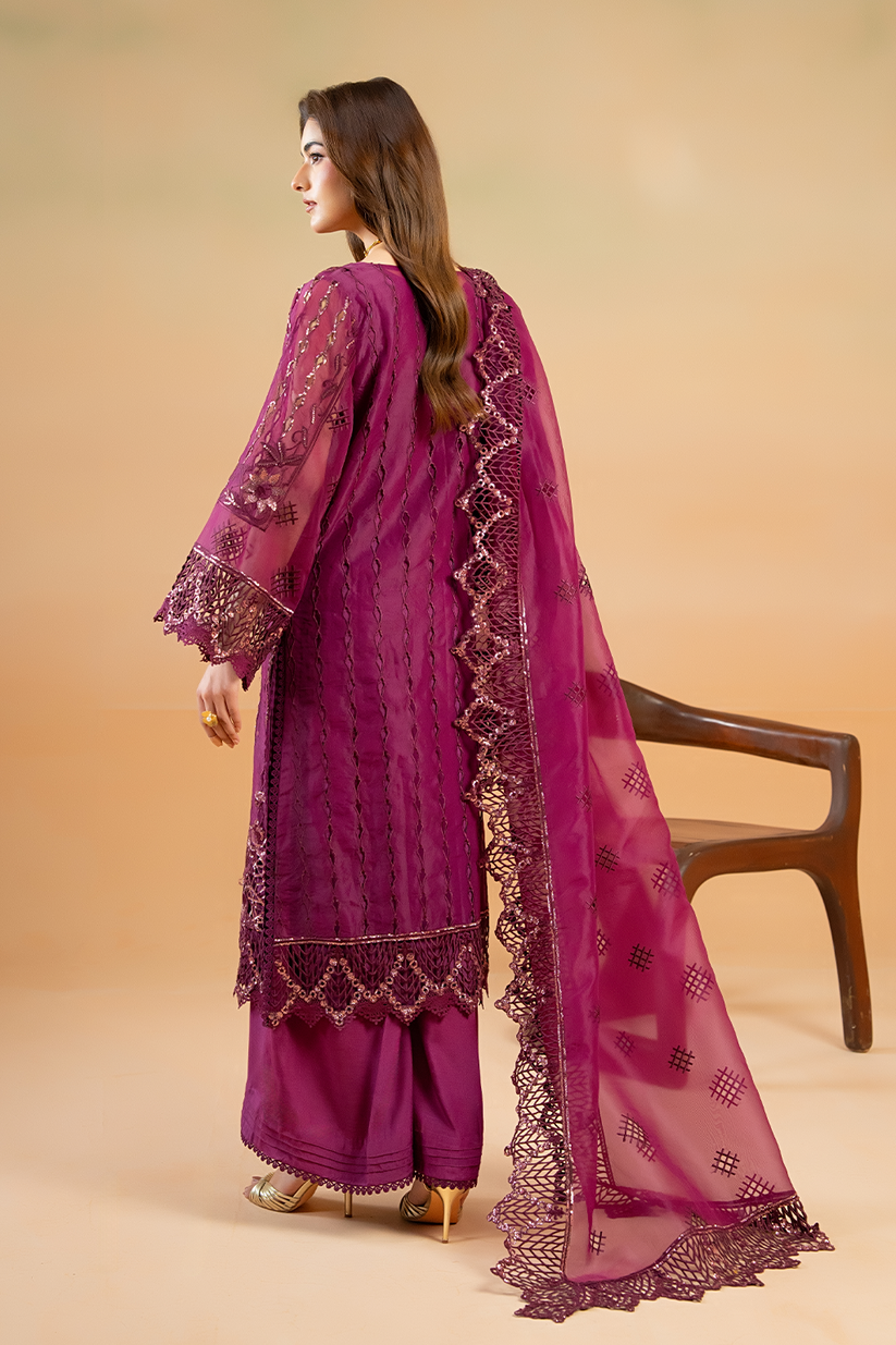 Saad Shaikh | Cutwork 26 | Zea - Luxury Dress - available at Maria Faisal in UK and USA.