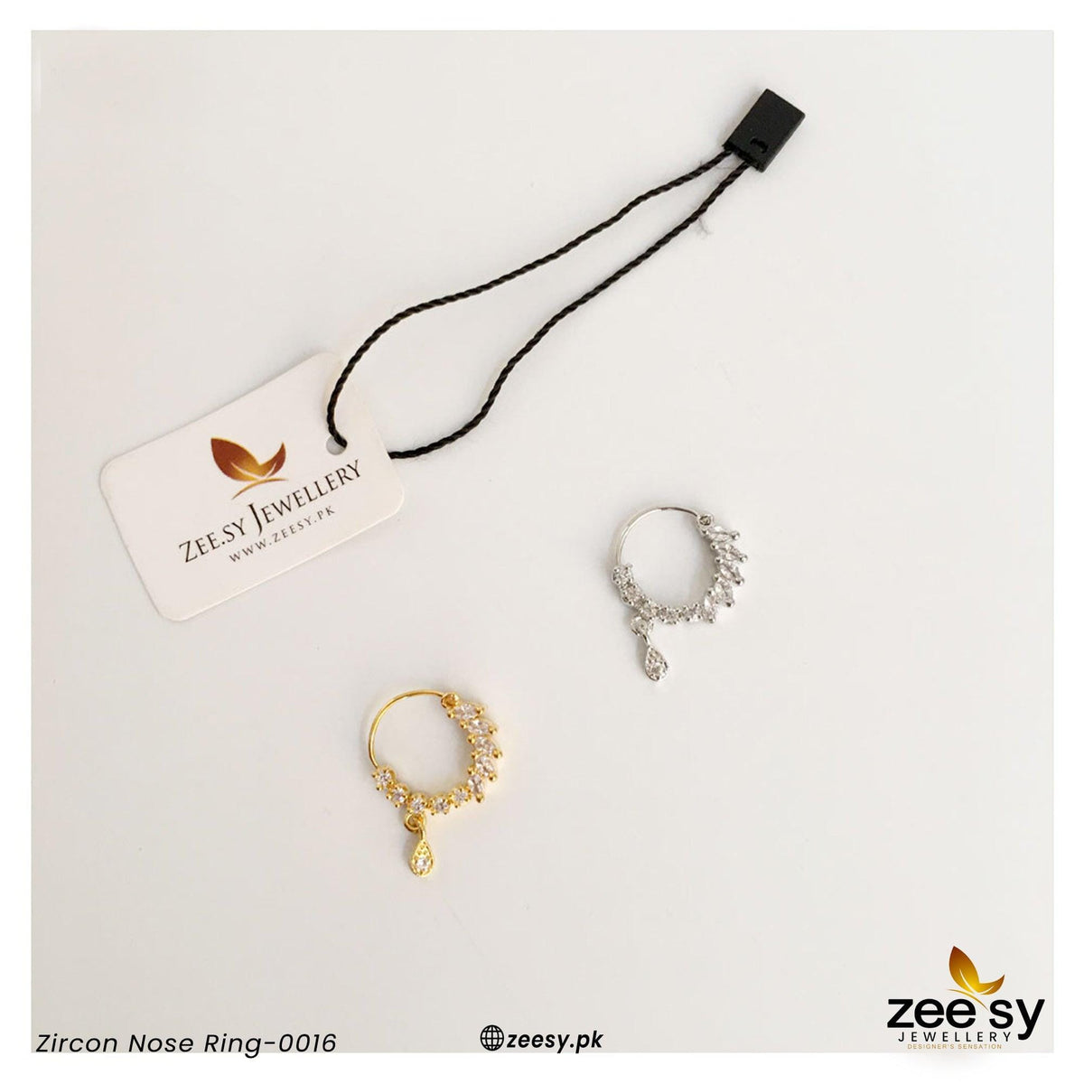Zircon Nose Ring-0016 - Nose ring 