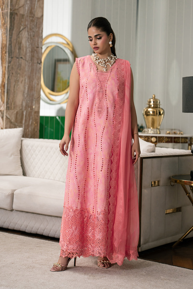 Rangrasiya | Carnation Eid Edit 26 | Zoey - Luxury Dress - available at Maria Faisal in UK and USA.