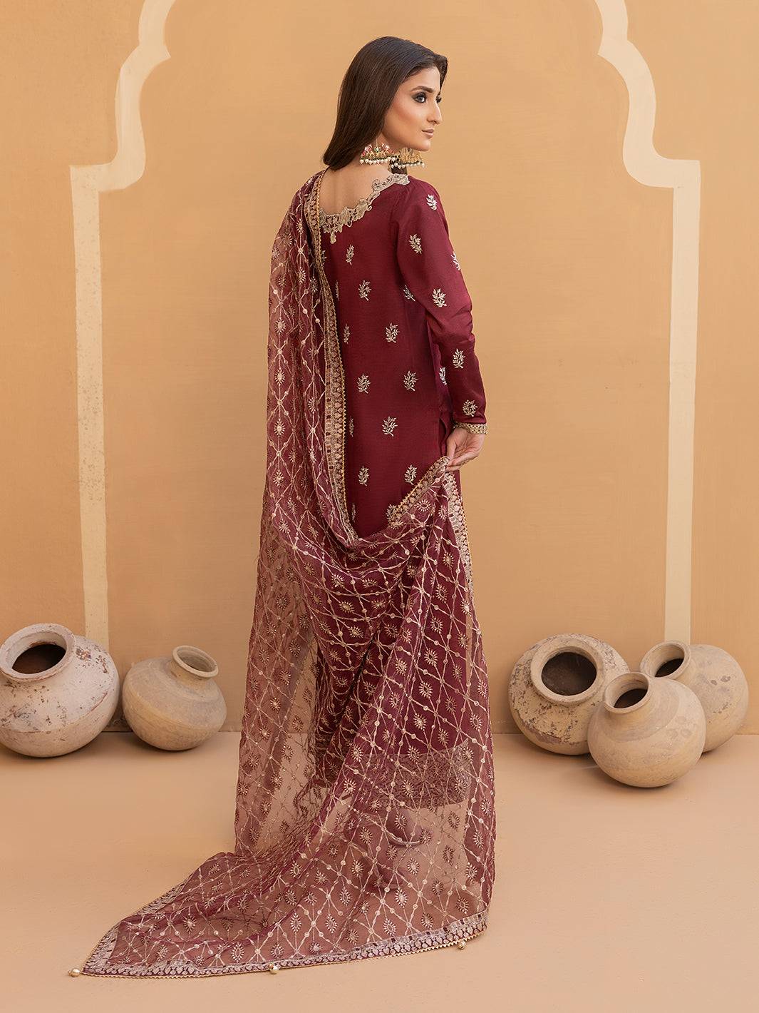 Hem Stitch | Raw Silk Edit 25 | Zurina by Maria Faisal - Registered Vendor of : Hemstitch - type : Ladies Clothes - 100% original wedding dresses