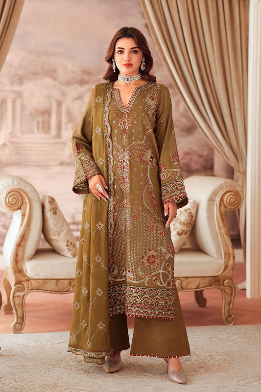 Ramsha | Aangan Luxury Raw silk | AA-210 - Formal Dress - available at Maria Faisal in UK and USA.