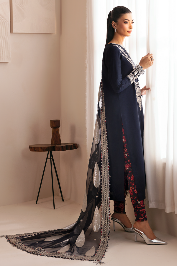 Jazmin | Formals Collection | Raw Silk UR-7033 - Ladies Clothes - Maria Faisal