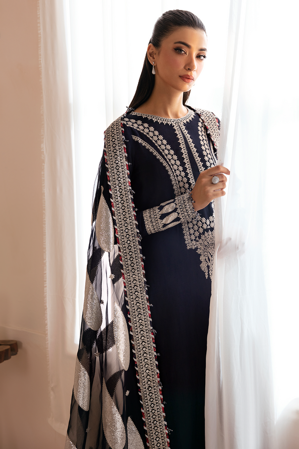 Jazmin | Formals Collection | Raw Silk UR-7033 - Ladies Clothes - Maria Faisal