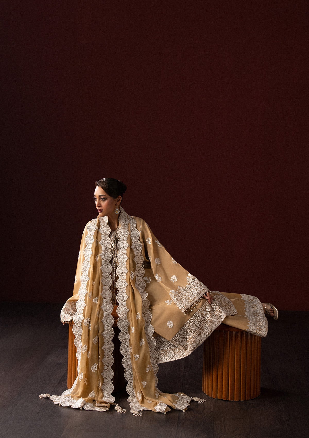 Aik Atelier | Lady Aik 25 | LOOK 04 - Formal Dress - available at Maria Faisal in UK and USA.