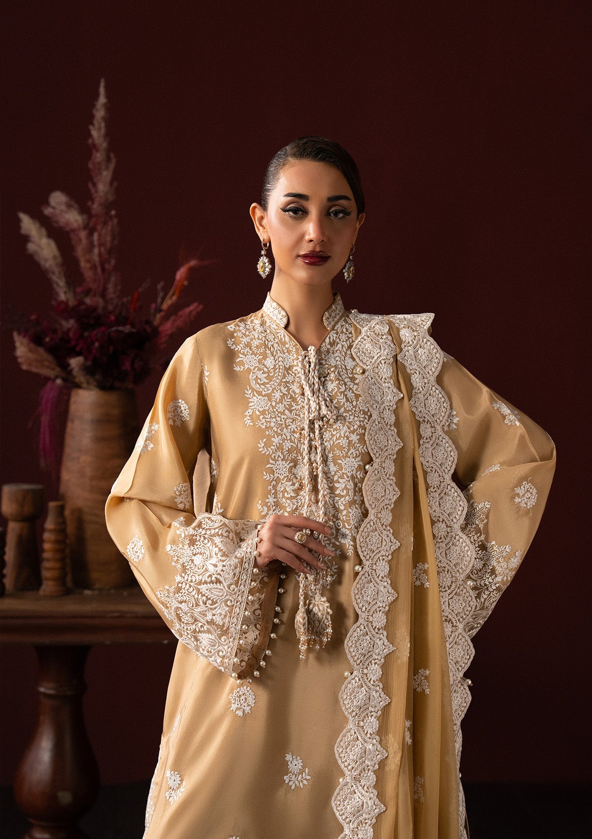 Aik Atelier | Lady Aik 25 | LOOK 04 - Formal Dress - available at Maria Faisal in UK and USA.