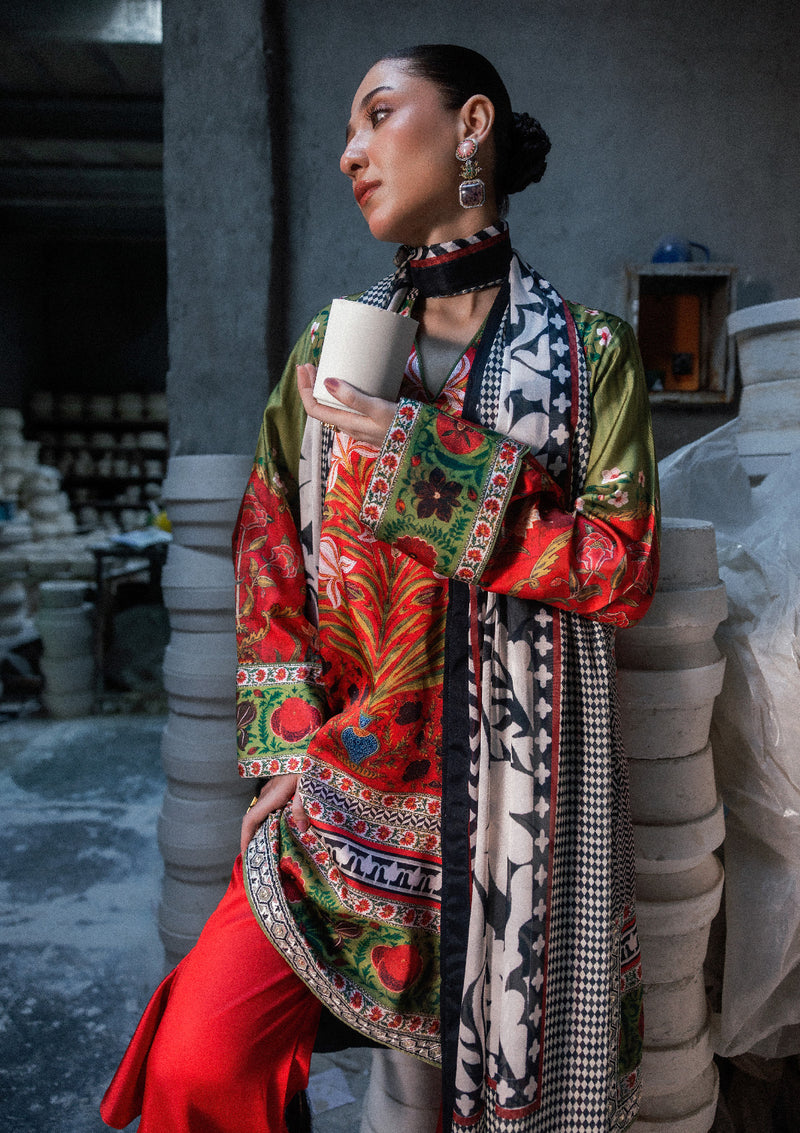 Aik Atelier | lady Aik 26 | Lady Aik - Look B2608 - Luxury Dress - available at Maria Faisal in UK and USA.