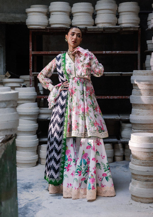 Aik Atelier | lady Aik 26 | Lady Aik - Look B2610 - Luxury Dress - available at Maria Faisal in UK and USA.