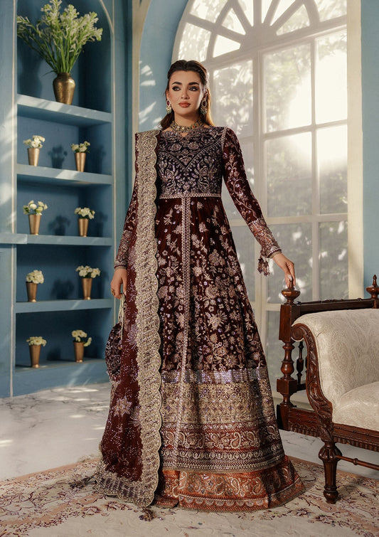 Aik Atelier | Udaipur Velvet 25 | LOOK 03 - Formal Wear - available at Maria Faisal in UK and USA